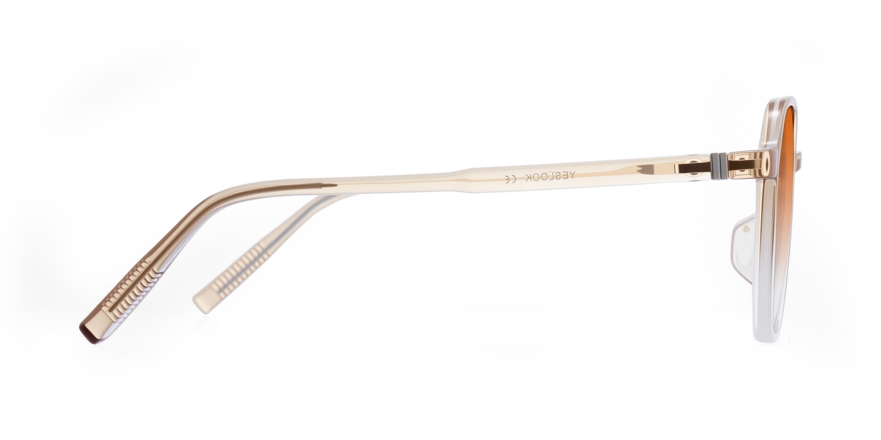 Side of Holzer in Gradient Amber with Orange Gradient Lenses