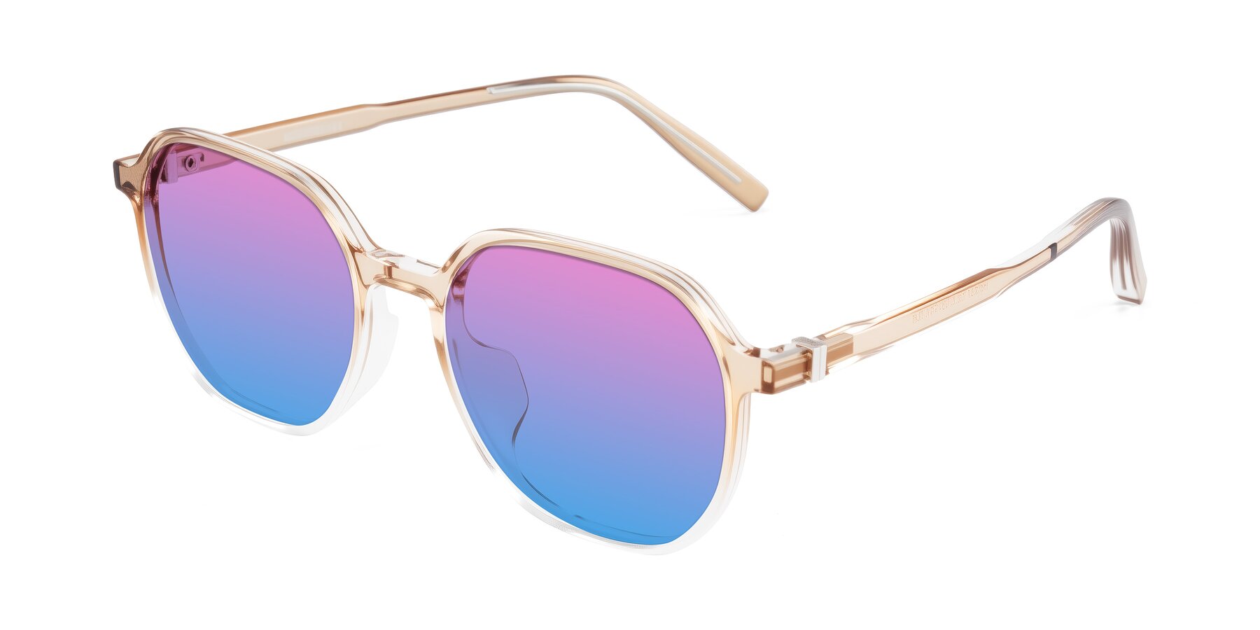 Angle of Holzer in Gradient Amber with Pink / Blue Gradient Lenses
