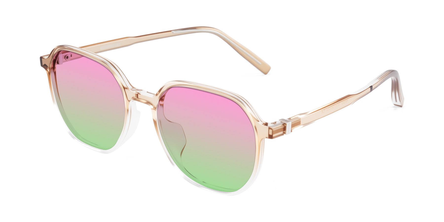 Angle of Holzer in Gradient Amber with Pink / Green Gradient Lenses