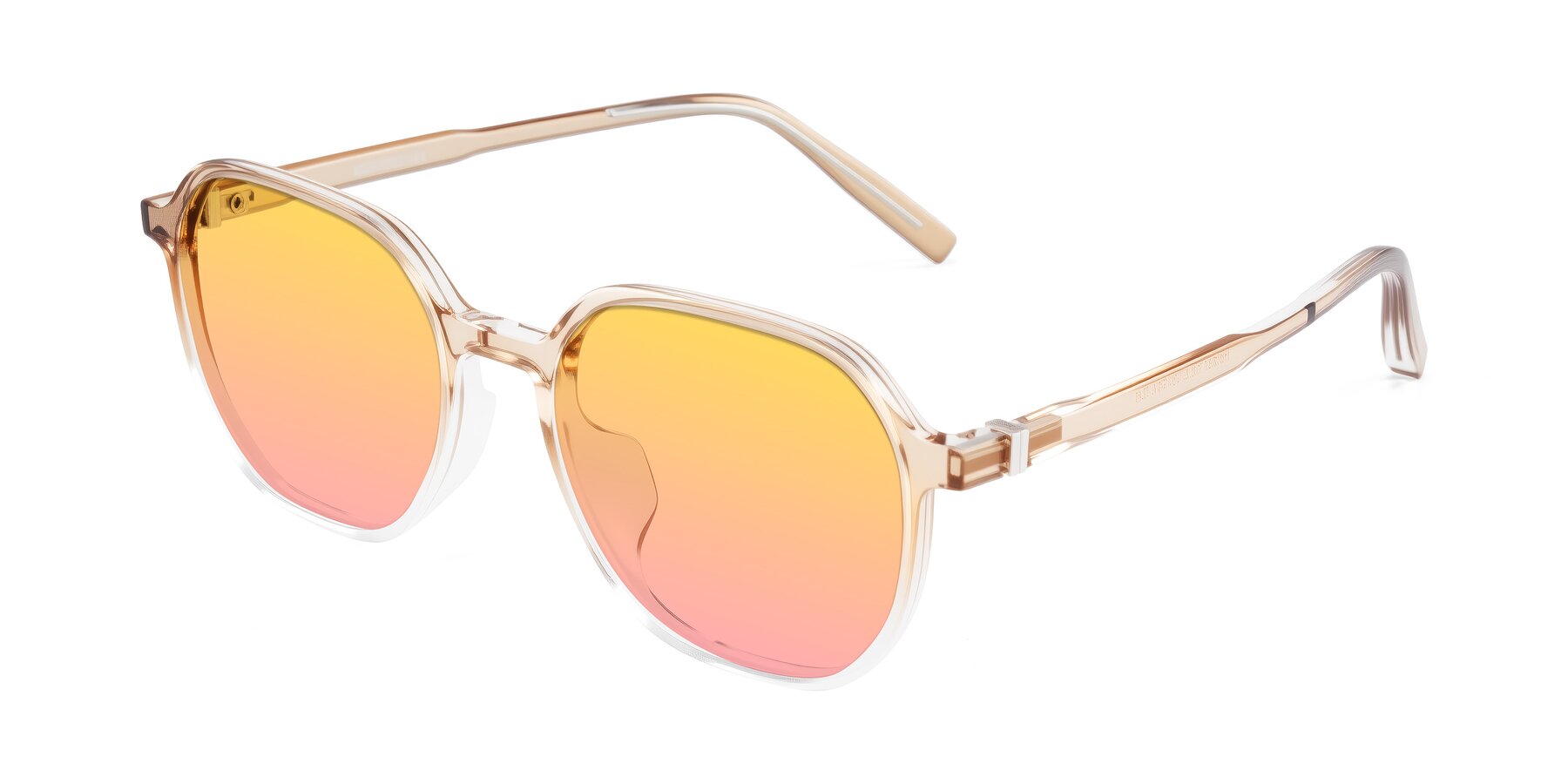 Angle of Holzer in Gradient Amber with Yellow / Pink Gradient Lenses