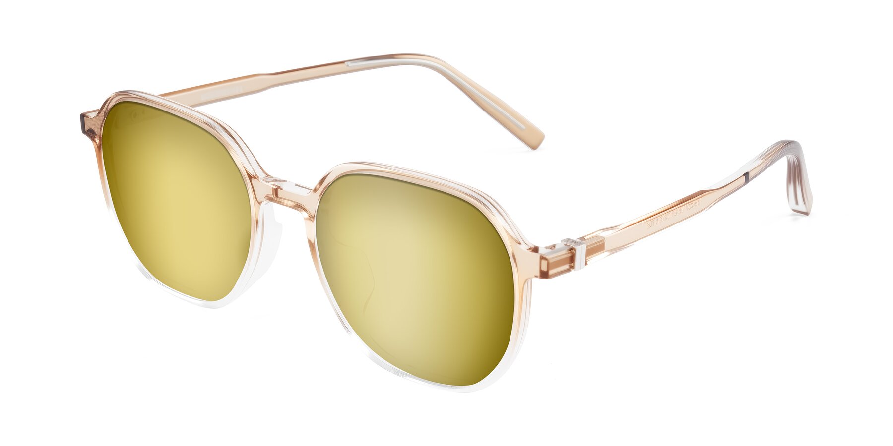 Angle of Holzer in Gradient Amber with Gold Mirrored Lenses