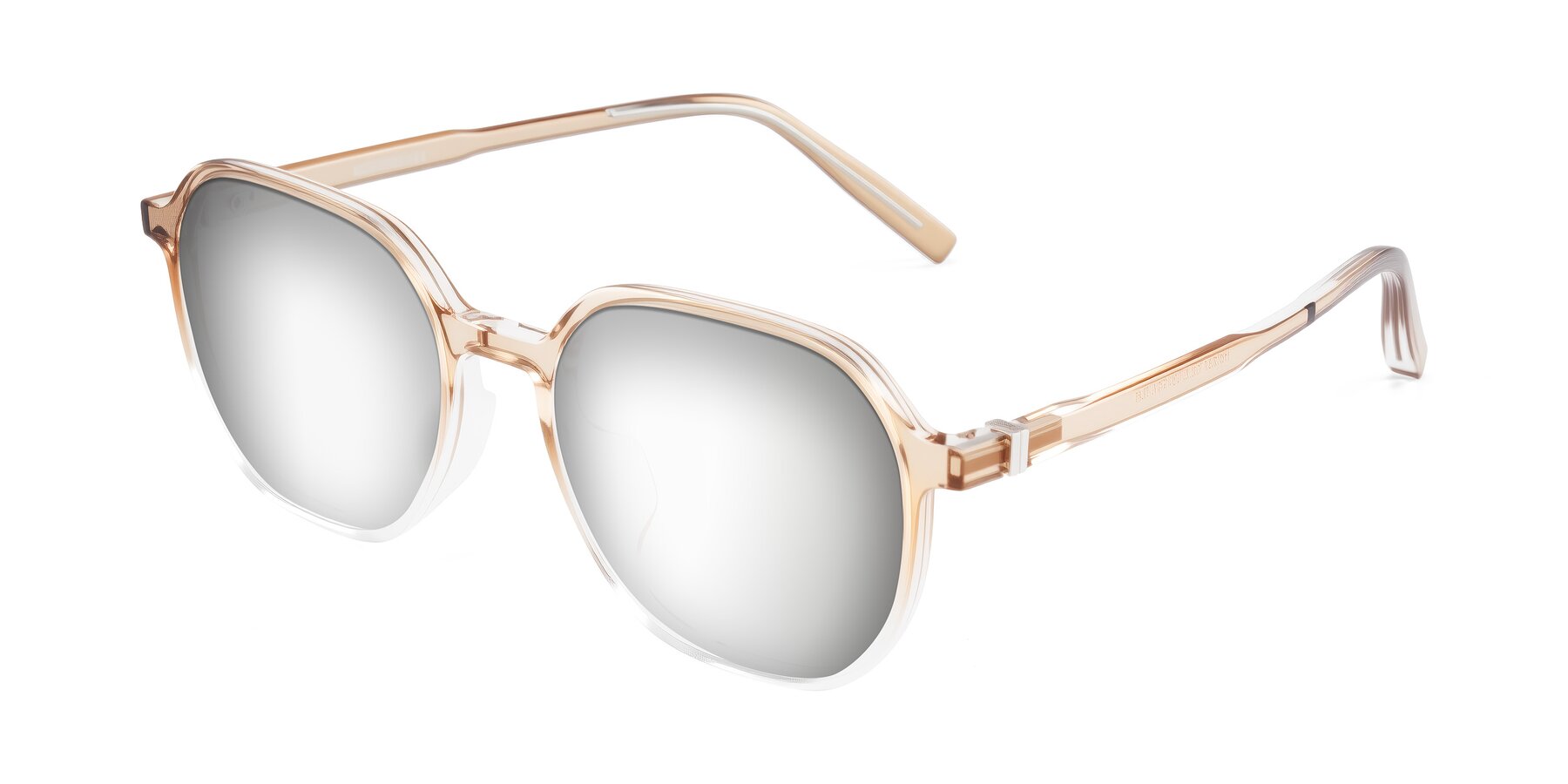 Angle of Holzer in Gradient Amber with Silver Mirrored Lenses