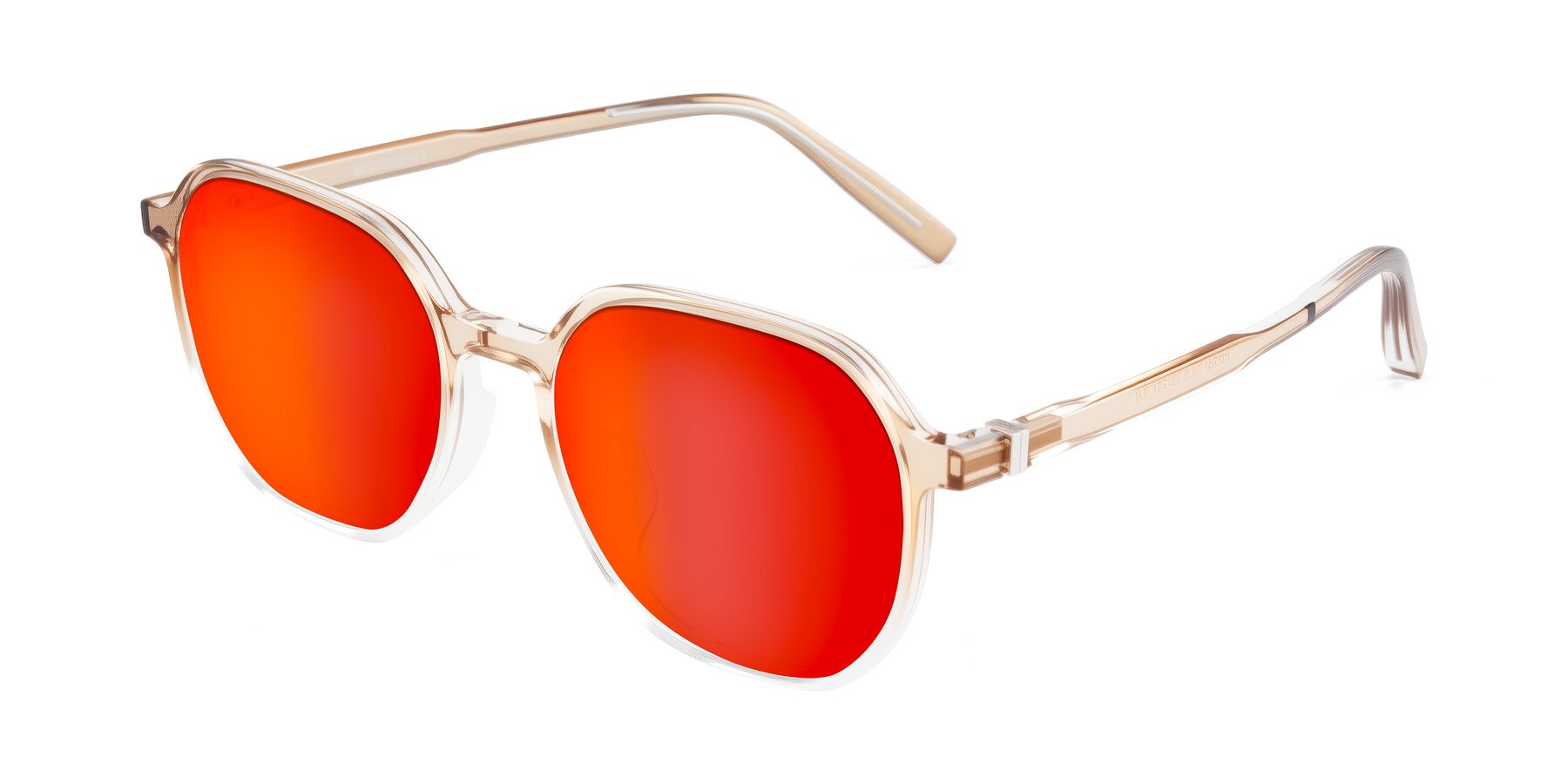 Angle of Holzer in Gradient Amber with Red Gold Mirrored Lenses