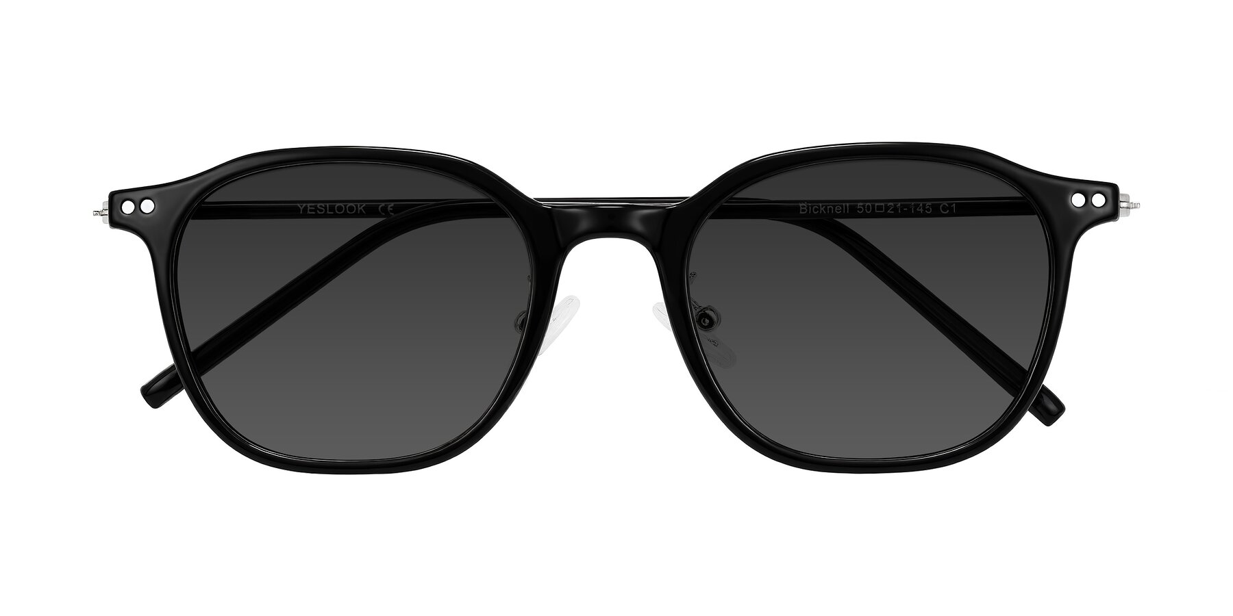 Folded Front of Bicknell in Black with Gray Tinted Lenses