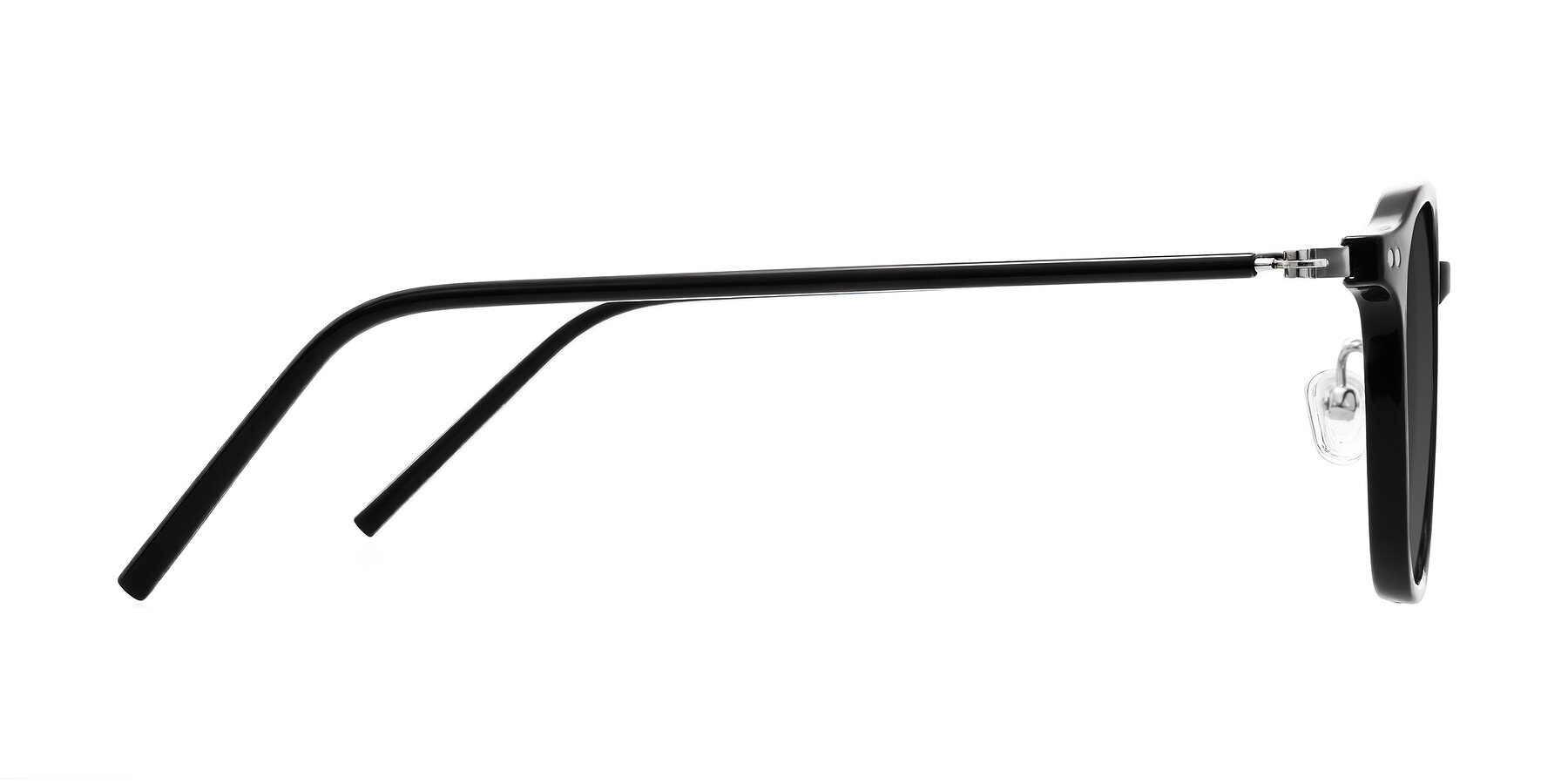 Side of Bicknell in Black with Gray Tinted Lenses