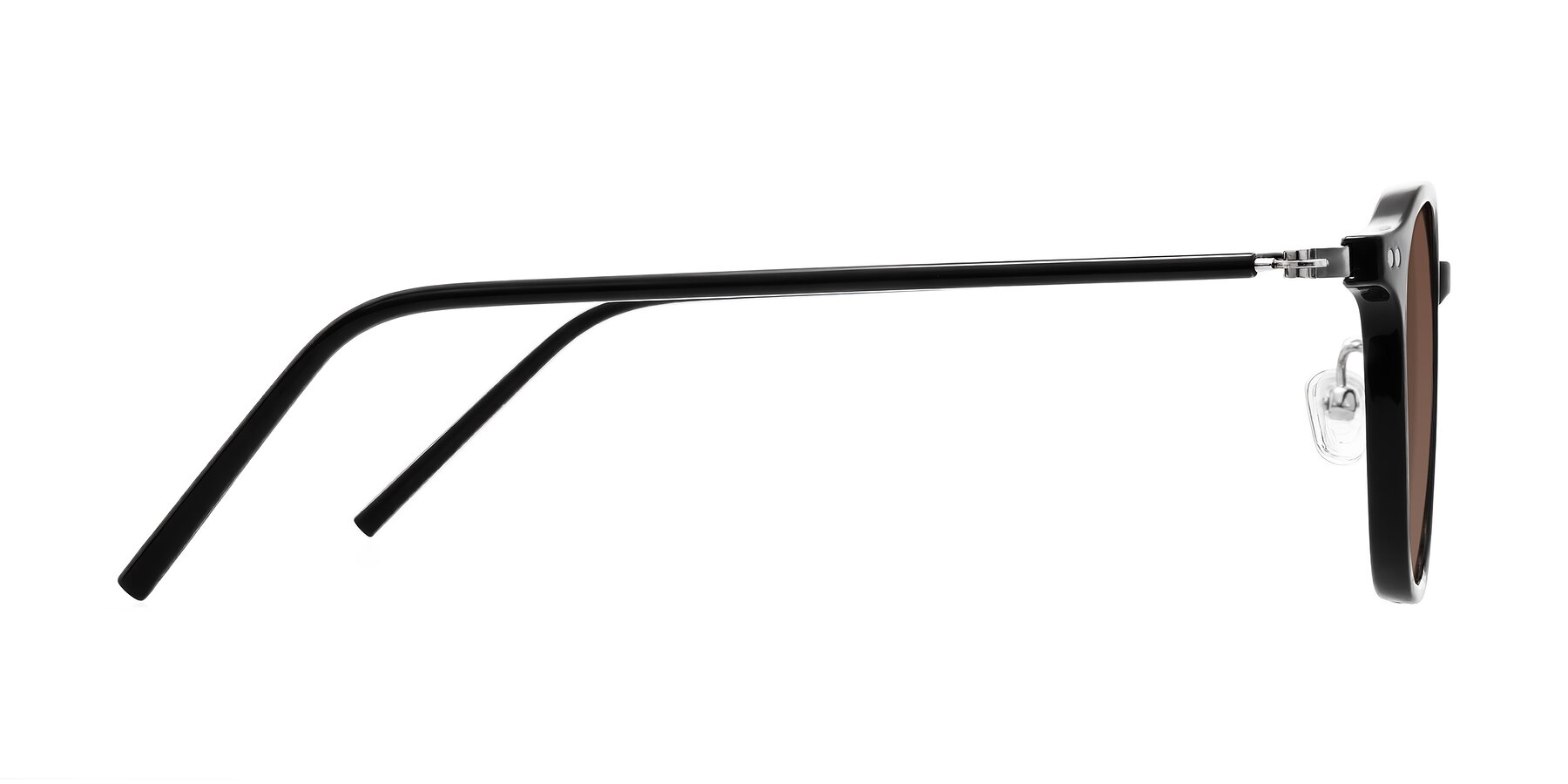 Side of Bicknell in Black with Brown Tinted Lenses