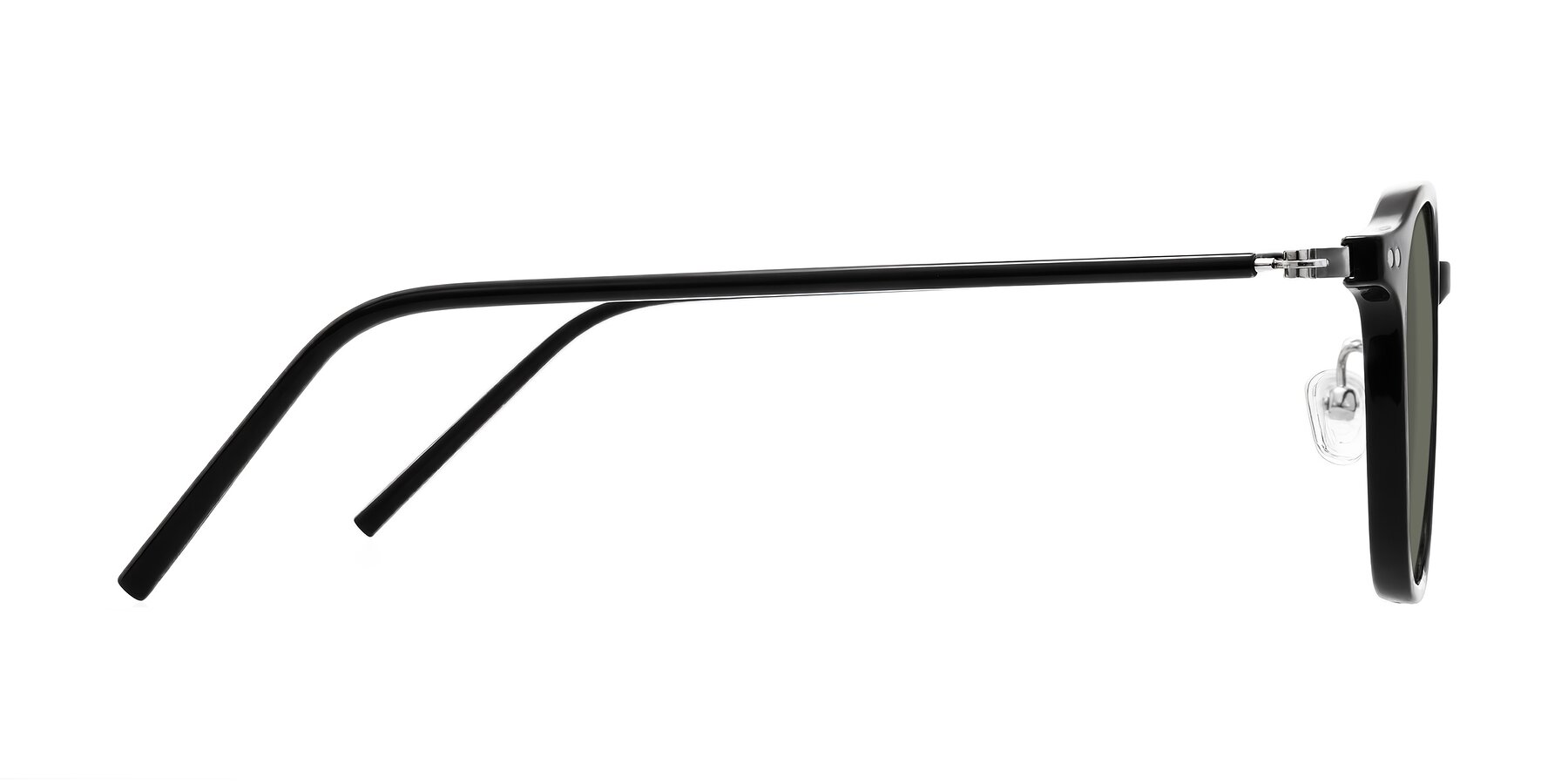 Side of Bicknell in Black with Gray Polarized Lenses