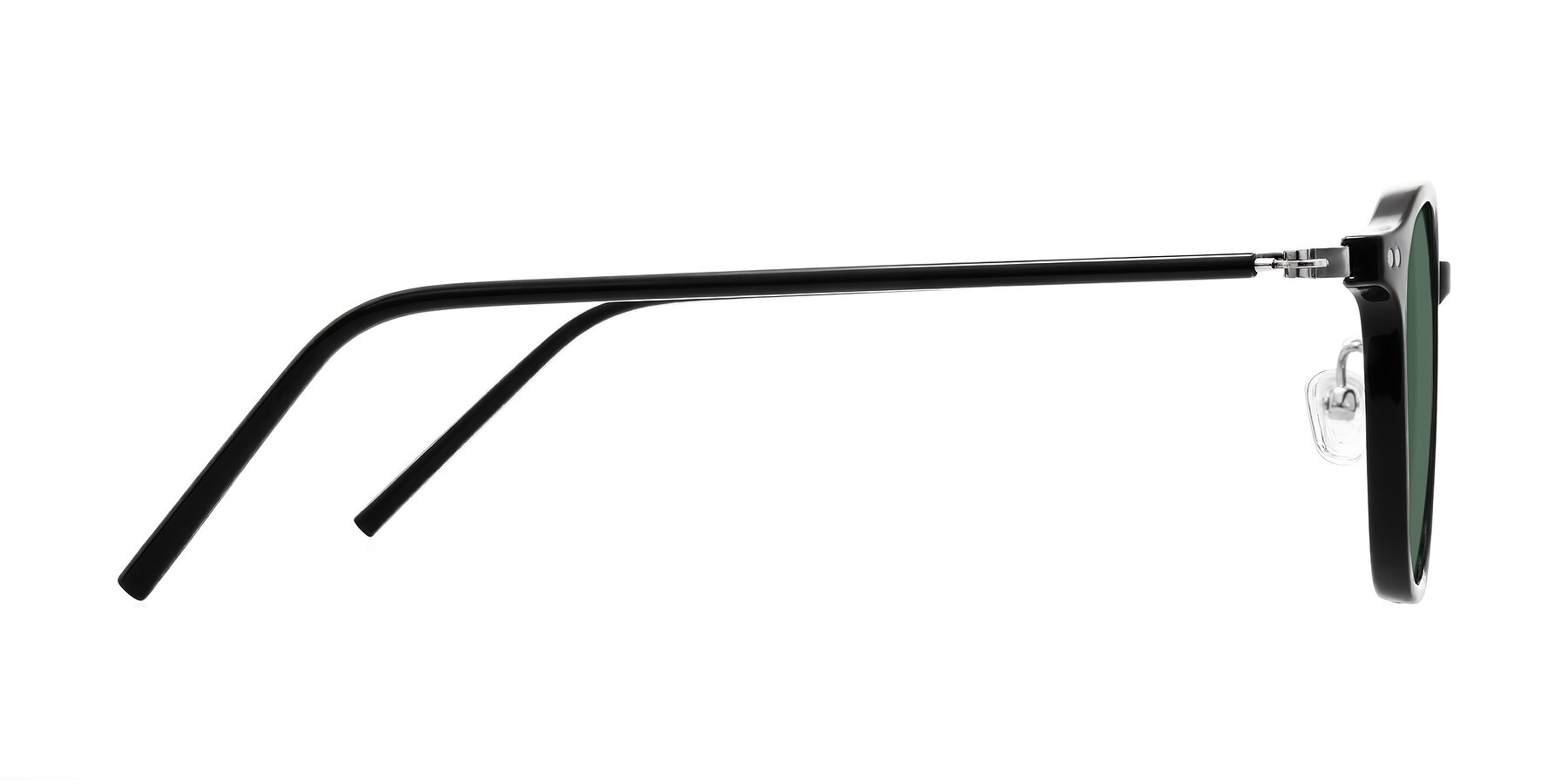 Side of Bicknell in Black with Green Polarized Lenses