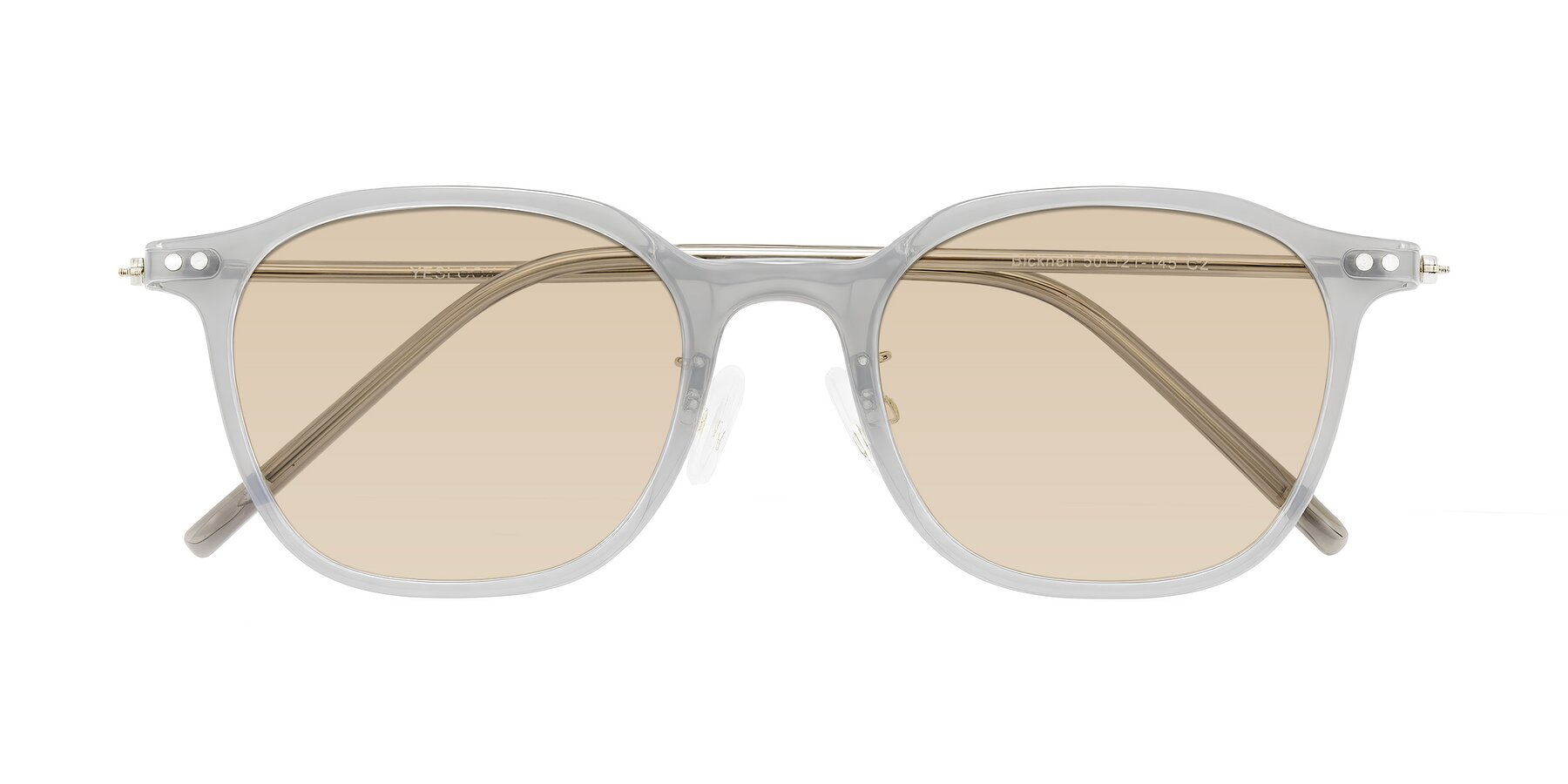 Folded Front of Bicknell in Ice Gray with Light Brown Tinted Lenses