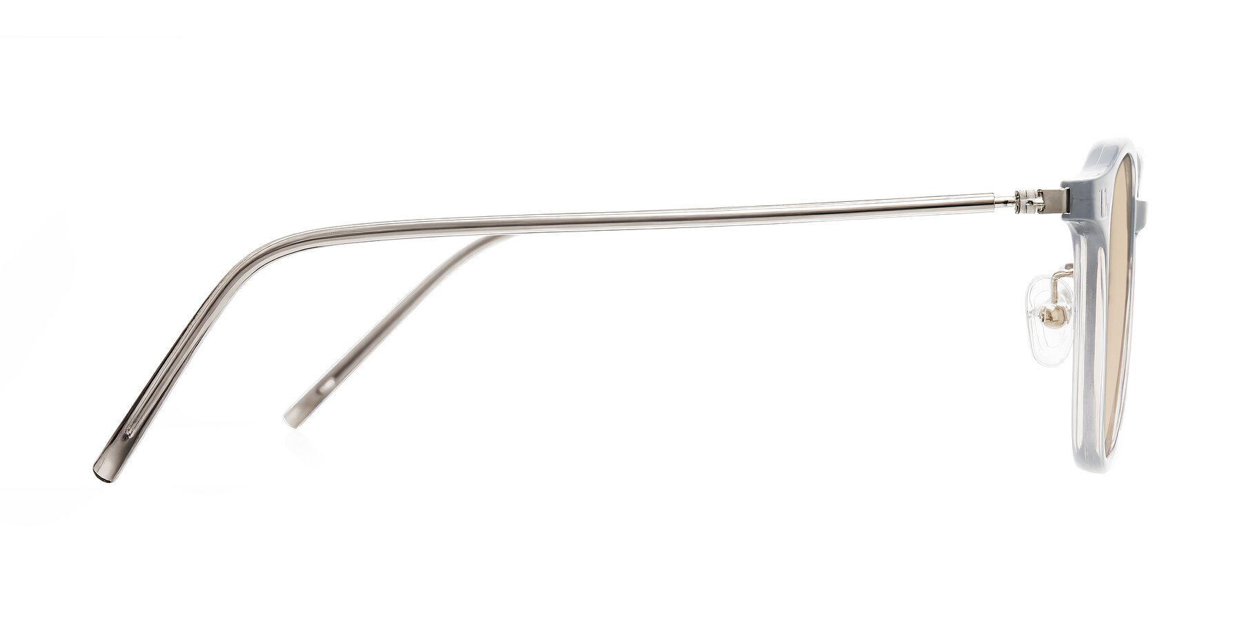 Side of Bicknell in Ice Gray with Light Brown Tinted Lenses