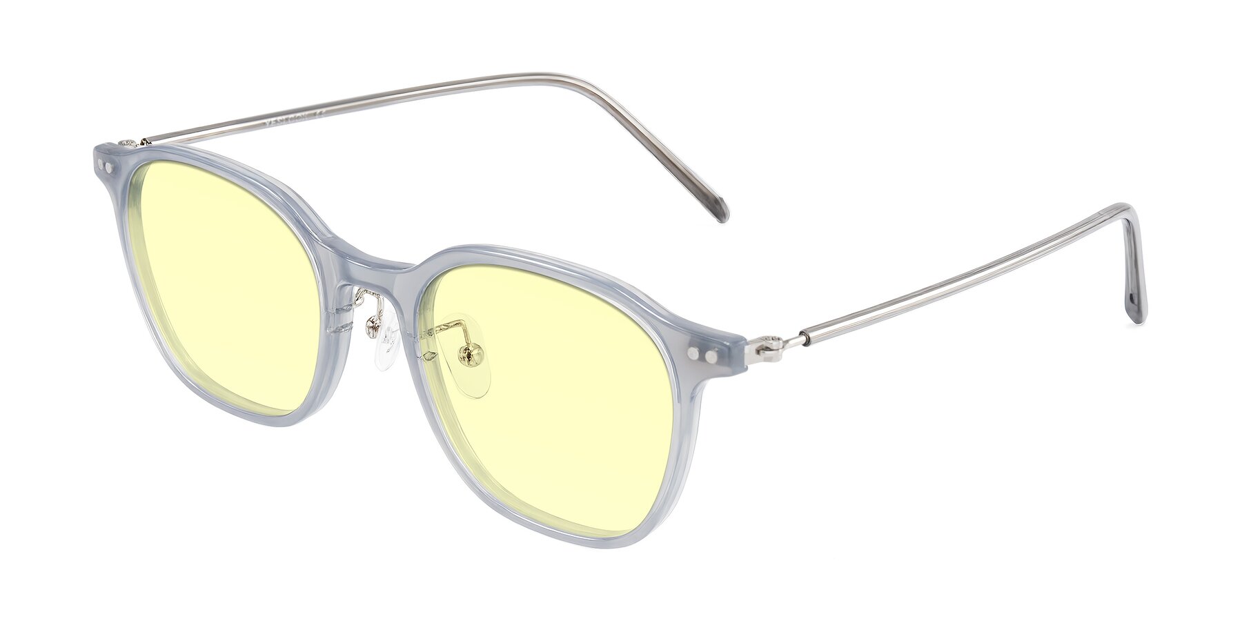 Angle of Bicknell in Ice Gray with Light Yellow Tinted Lenses