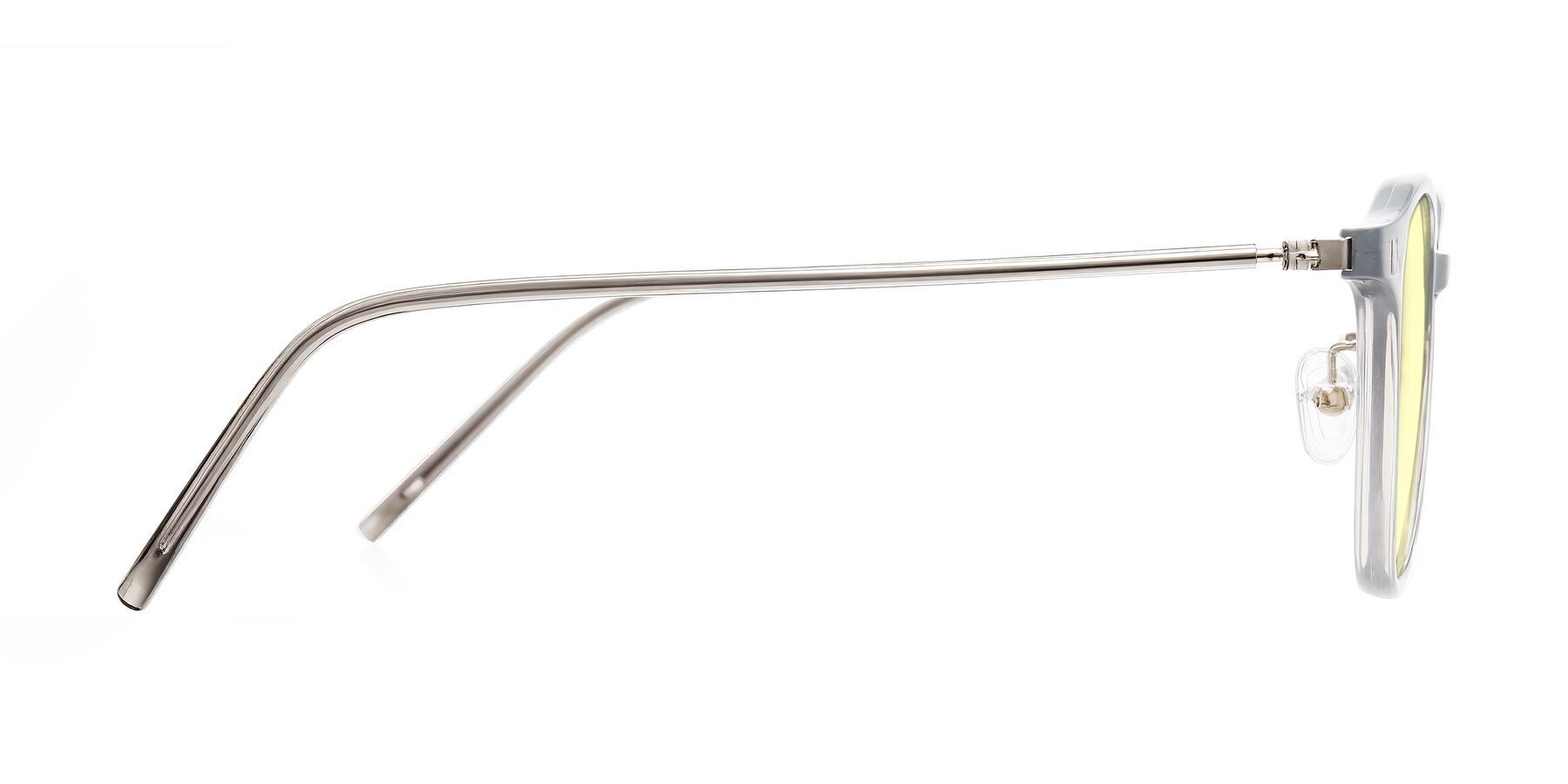 Side of Bicknell in Ice Gray with Light Yellow Tinted Lenses