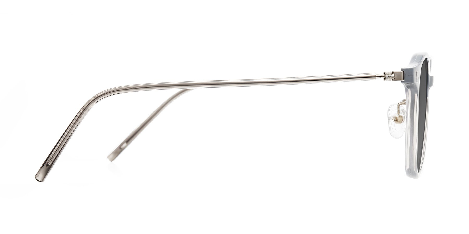 Side of Bicknell in Ice Gray with Medium Gray Tinted Lenses