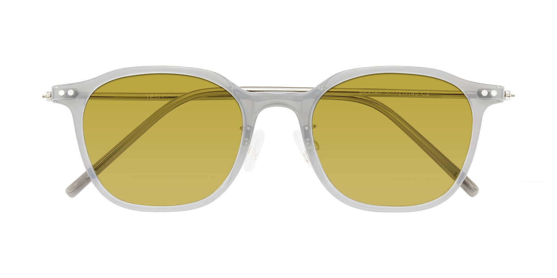 Folded Front of Bicknell in Ice Gray with Champagne Tinted Lenses