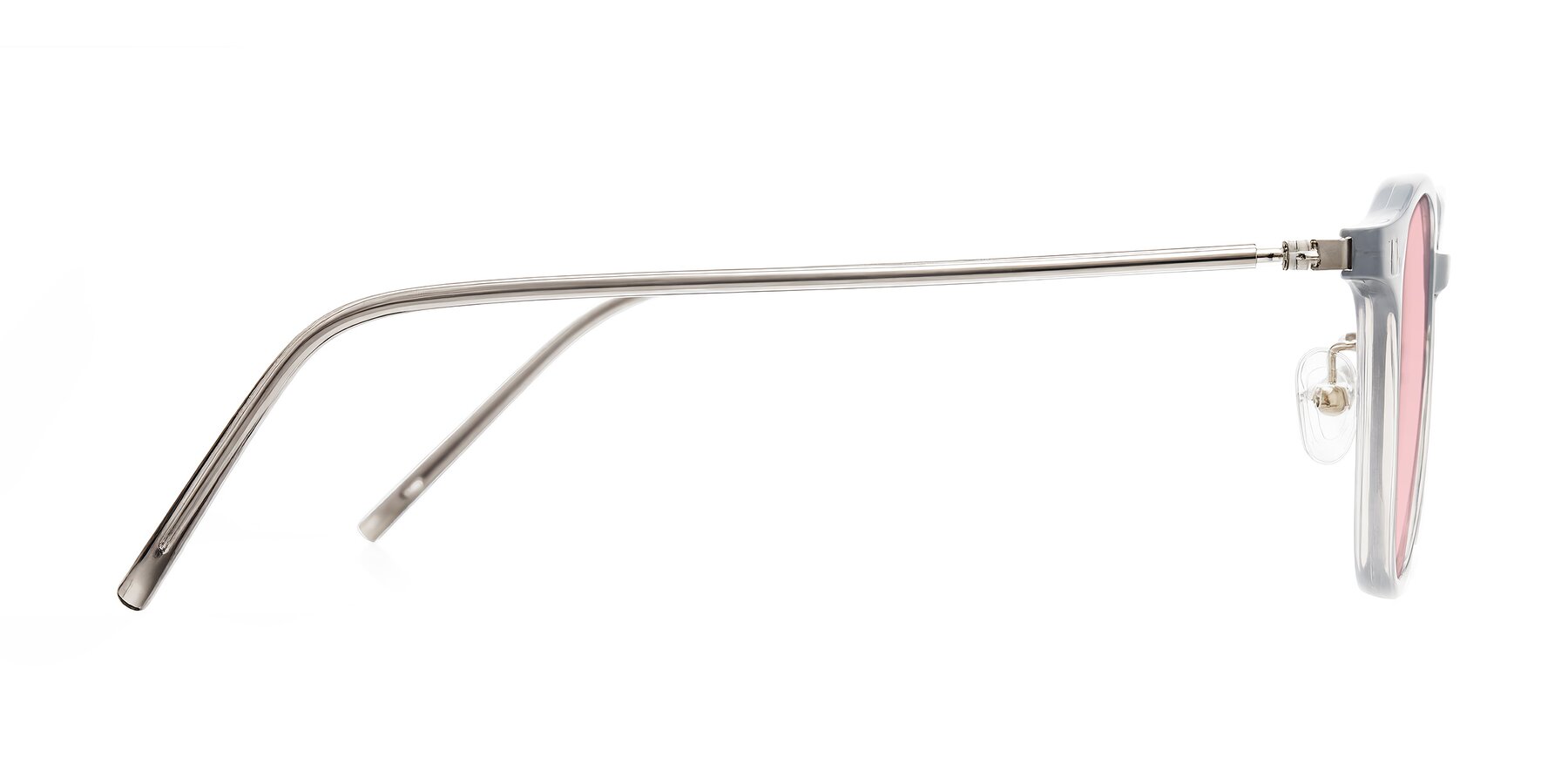 Side of Bicknell in Ice Gray with Light Garnet Tinted Lenses