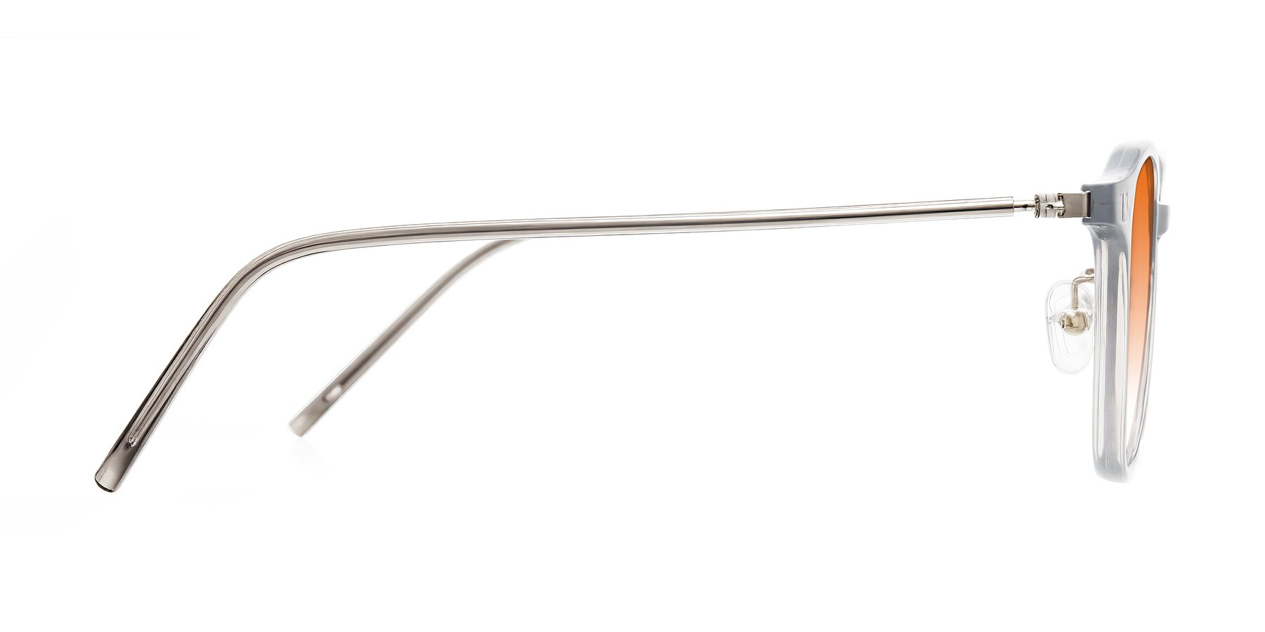 Side of Bicknell in Ice Gray with Orange Gradient Lenses