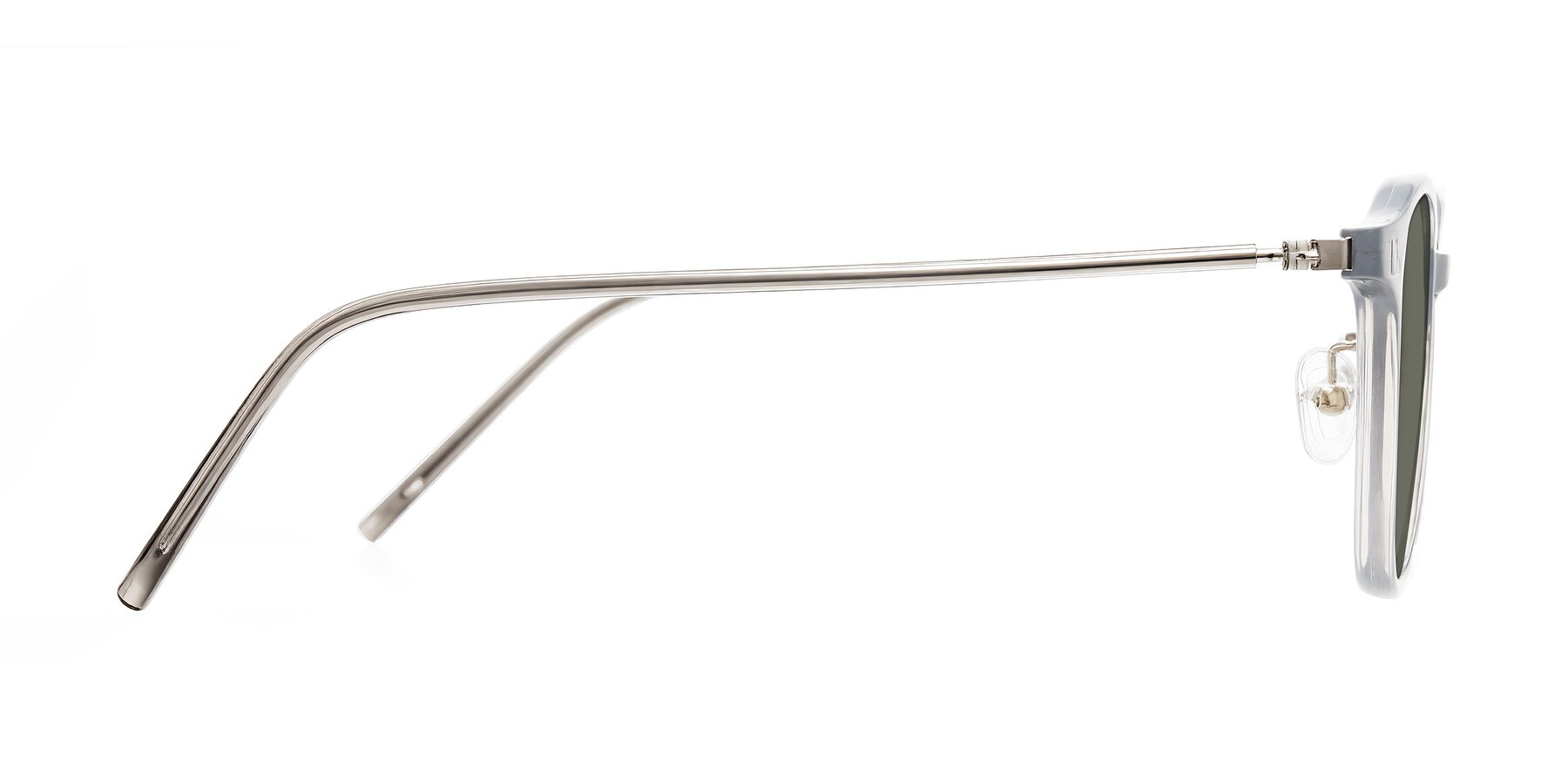 Side of Bicknell in Ice Gray with Gray Polarized Lenses