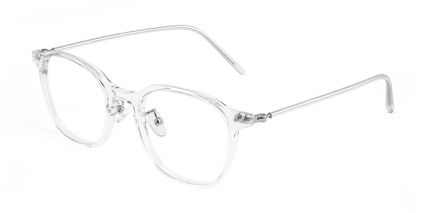 Angle of Bicknell in Clear with Clear Eyeglass Lenses