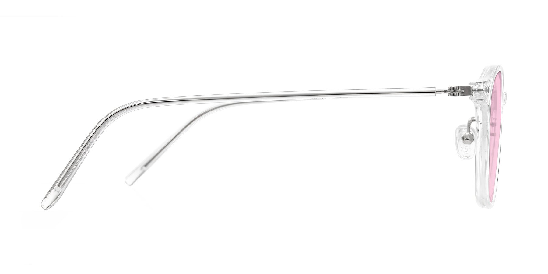 Side of Bicknell in Clear with Light Pink Tinted Lenses