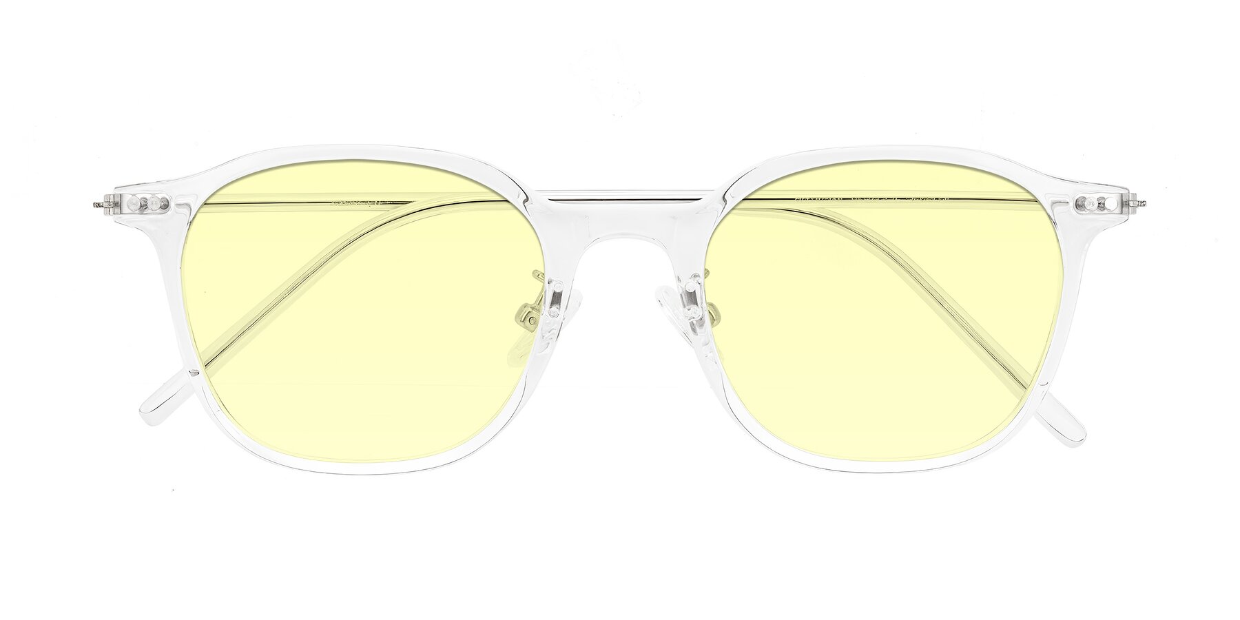 Folded Front of Bicknell in Clear with Light Yellow Tinted Lenses