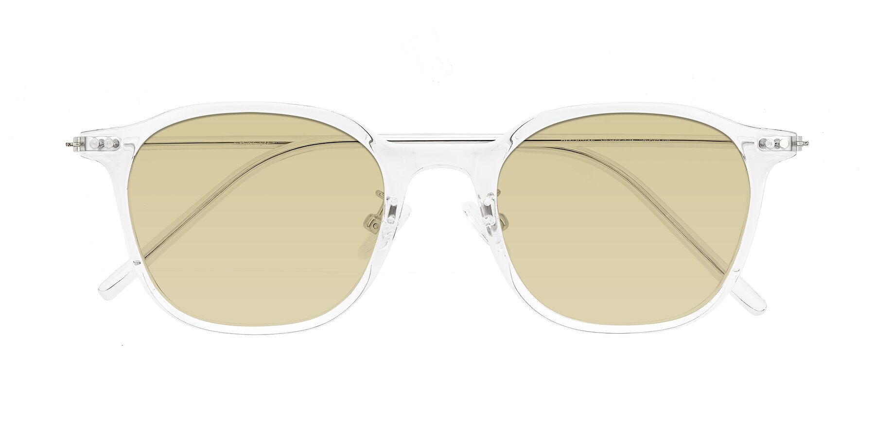 Folded Front of Bicknell in Clear with Light Champagne Tinted Lenses