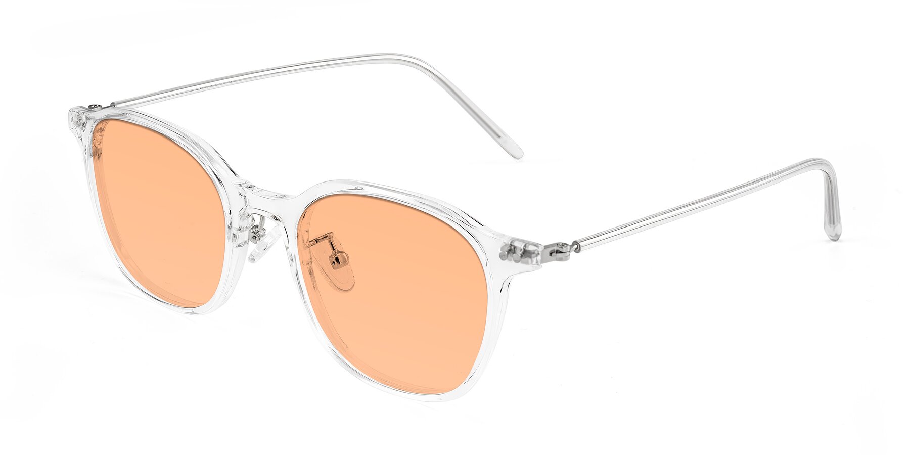 Angle of Bicknell in Clear with Light Orange Tinted Lenses