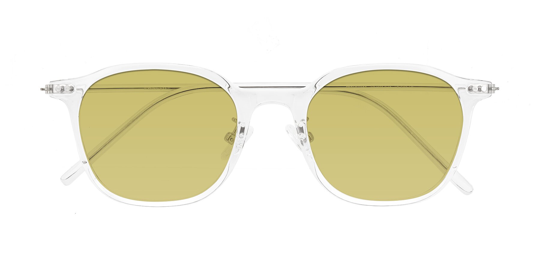 Folded Front of Bicknell in Clear with Medium Champagne Tinted Lenses