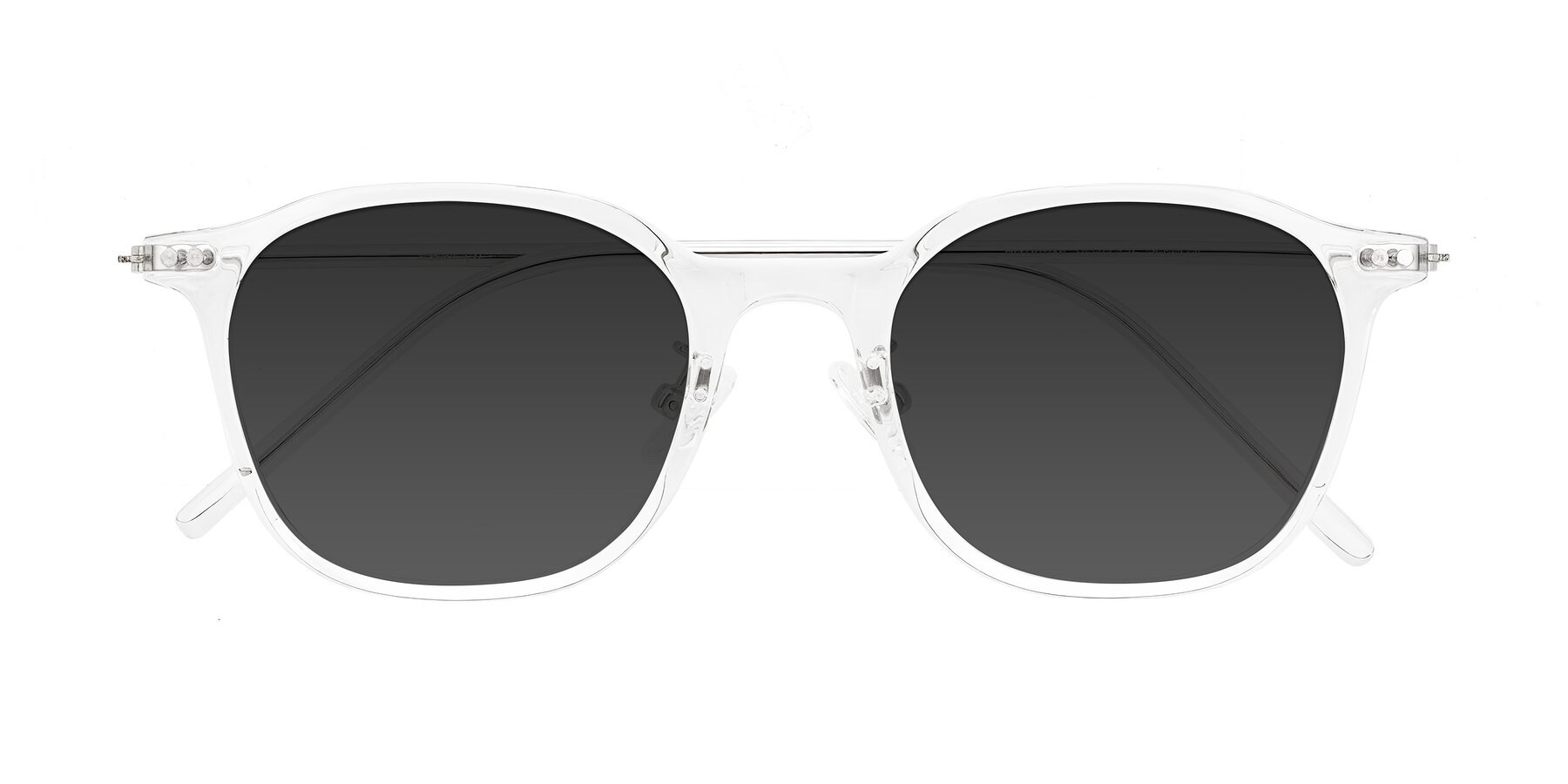 Folded Front of Bicknell in Clear with Gray Tinted Lenses