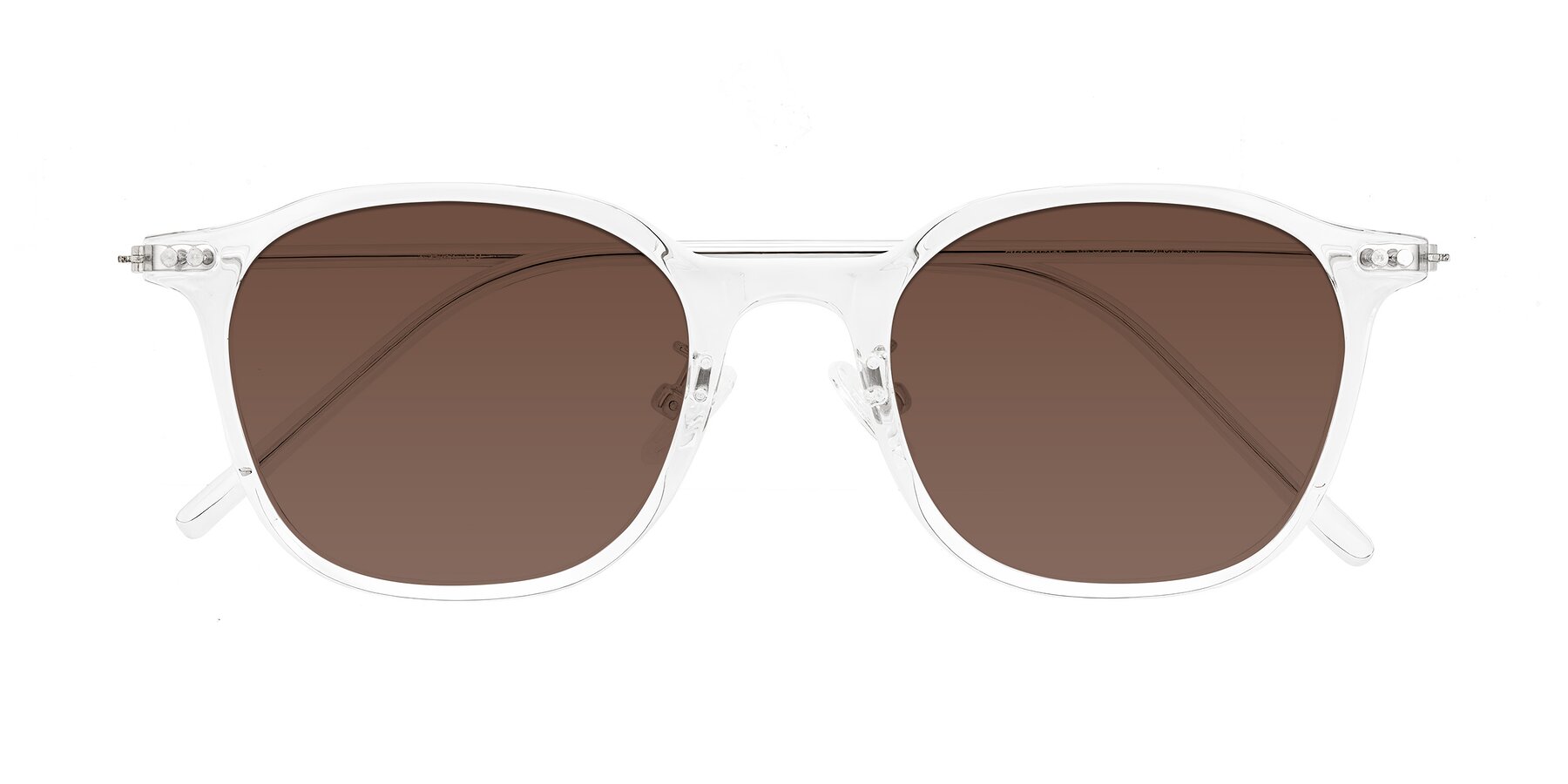 Folded Front of Bicknell in Clear with Brown Tinted Lenses