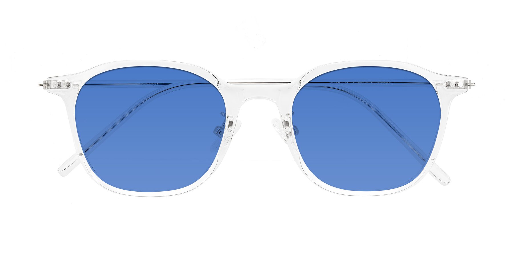 Folded Front of Bicknell in Clear with Blue Tinted Lenses