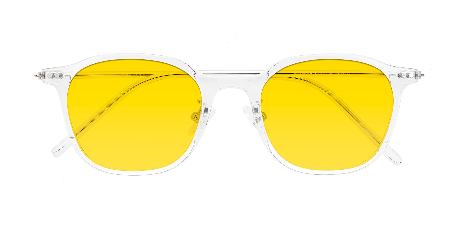 Folded Front of Bicknell in Clear with Yellow Tinted Lenses