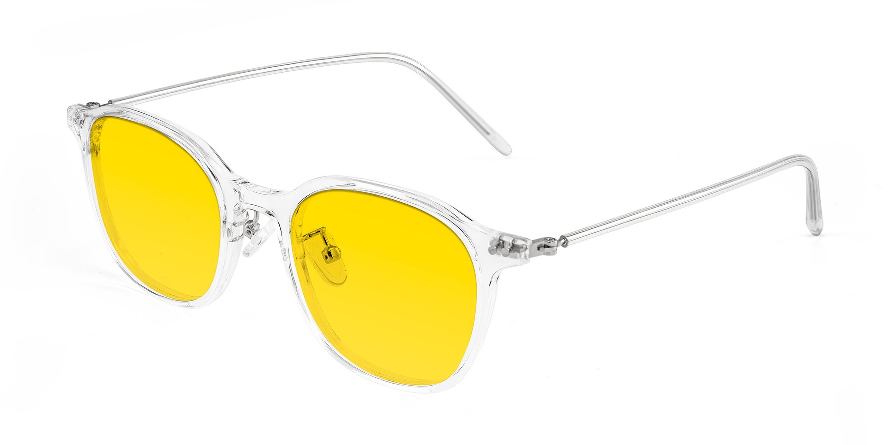 Angle of Bicknell in Clear with Yellow Tinted Lenses