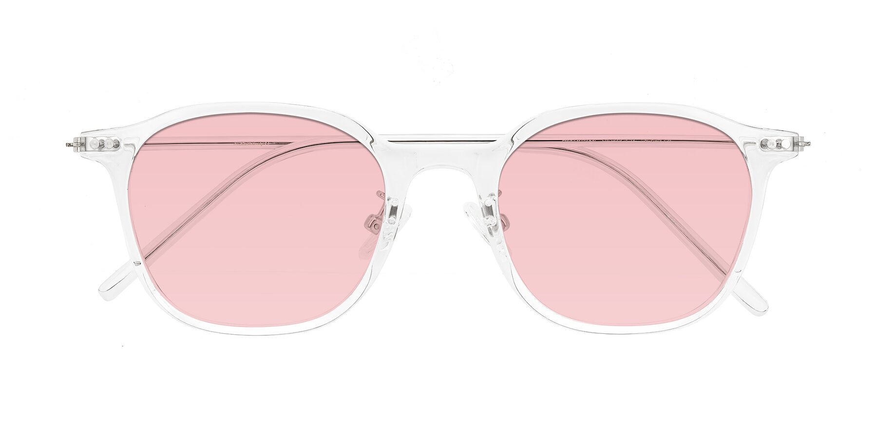 Folded Front of Bicknell in Clear with Light Garnet Tinted Lenses