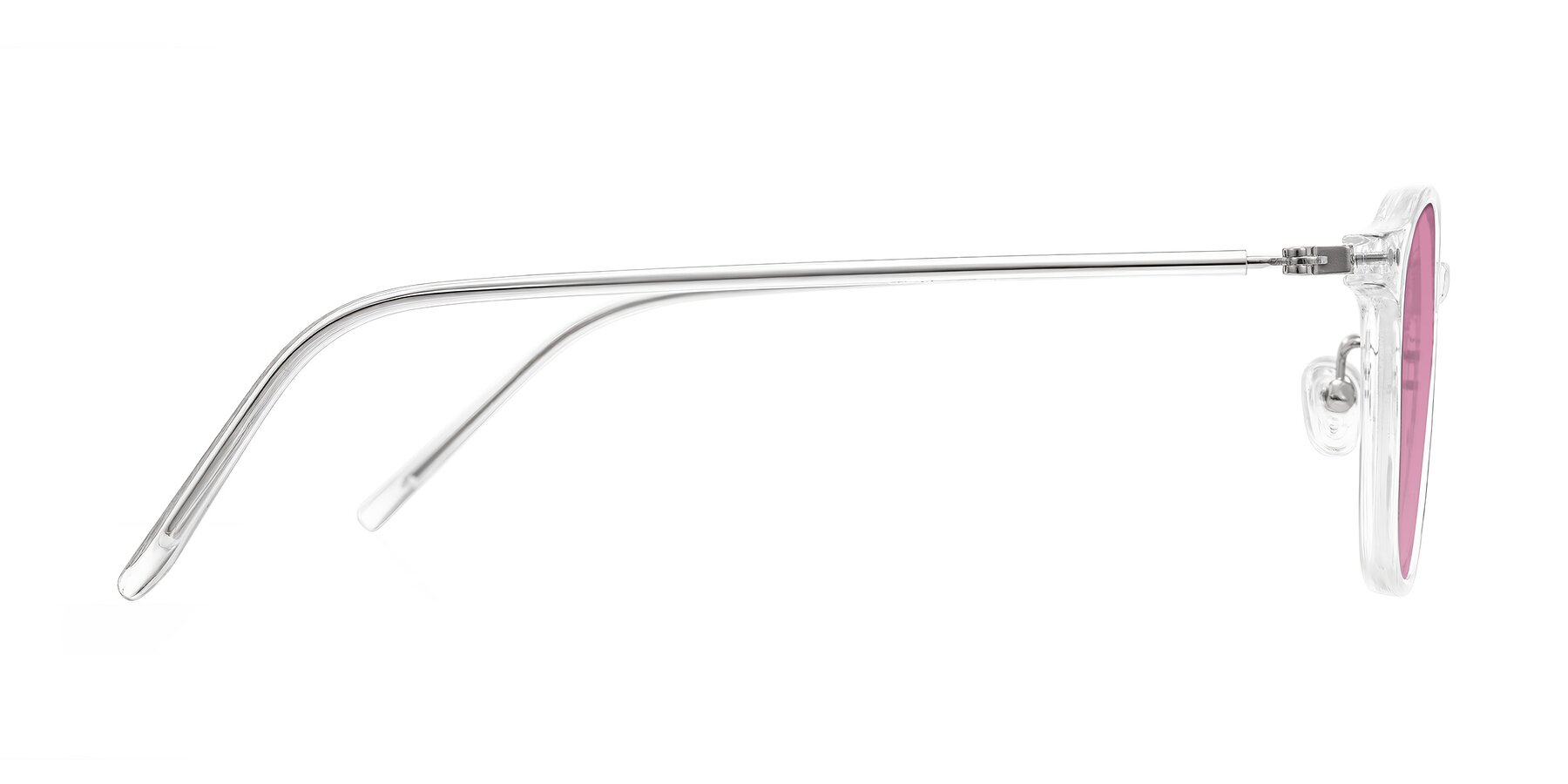 Side of Bicknell in Clear with Medium Wine Tinted Lenses