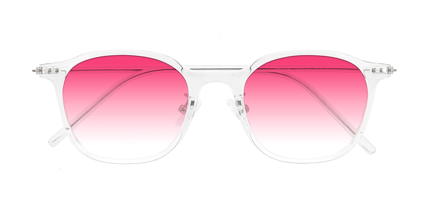 Folded Front of Bicknell in Clear with Pink Gradient Lenses