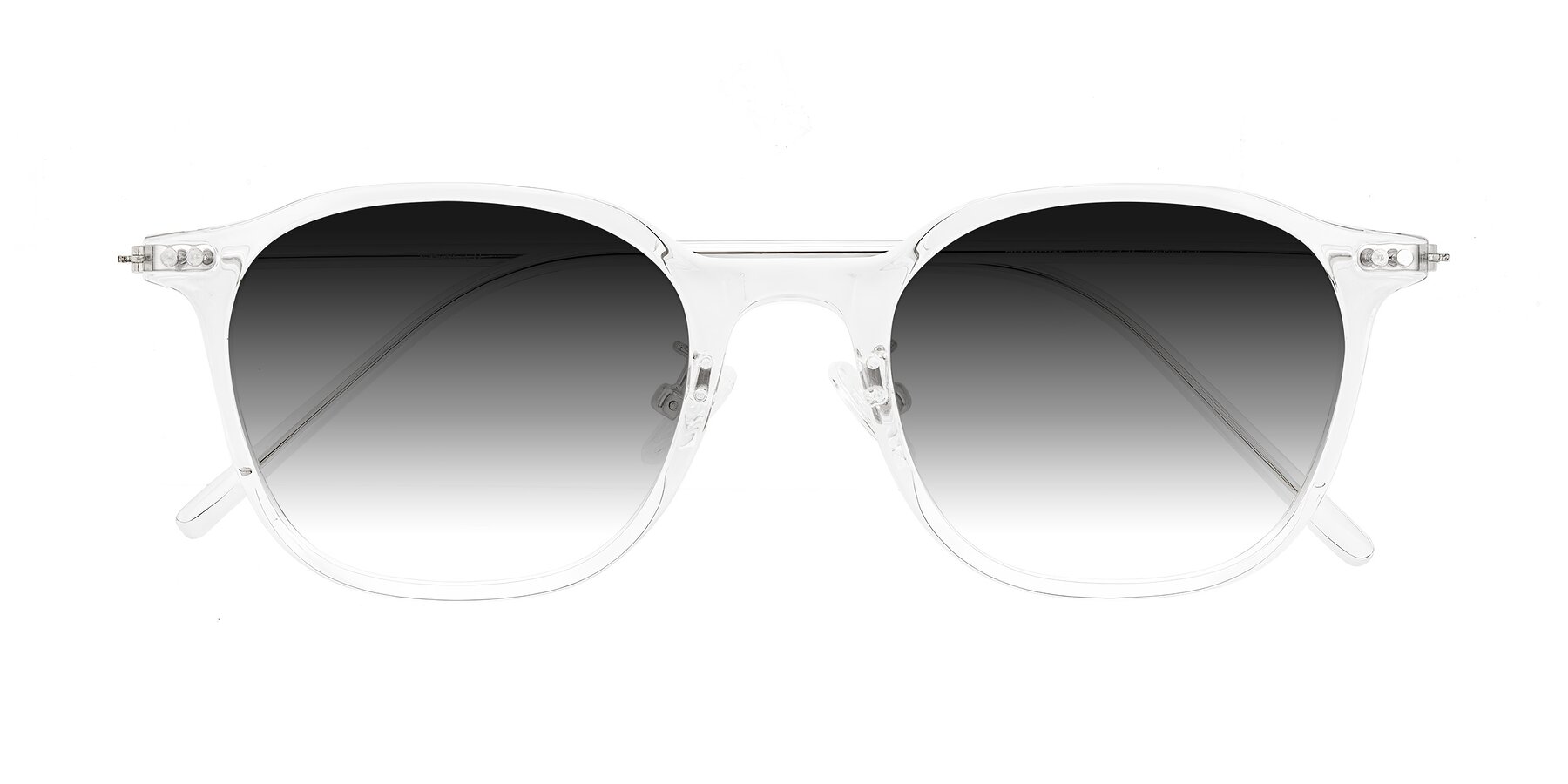Folded Front of Bicknell in Clear with Gray Gradient Lenses