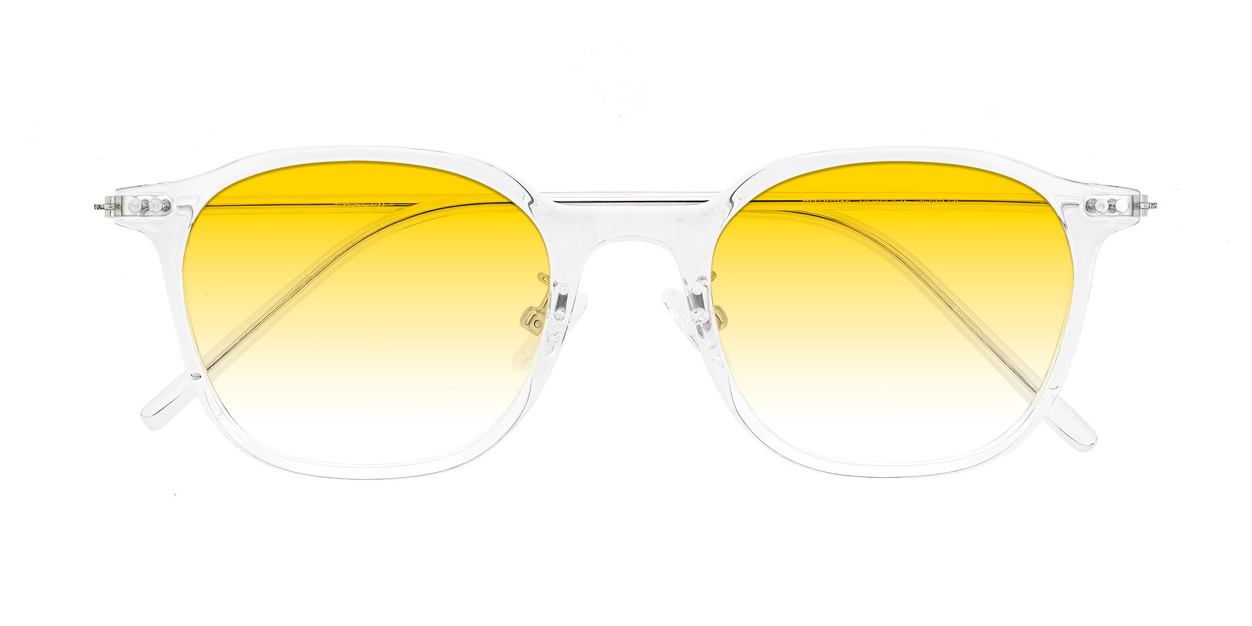 Folded Front of Bicknell in Clear with Yellow Gradient Lenses