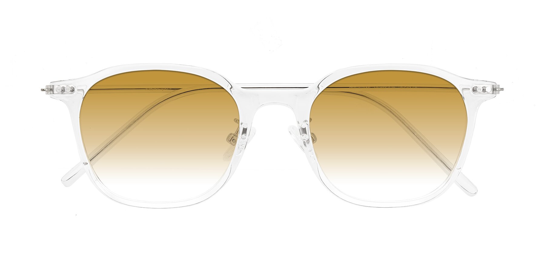 Folded Front of Bicknell in Clear with Champagne Gradient Lenses