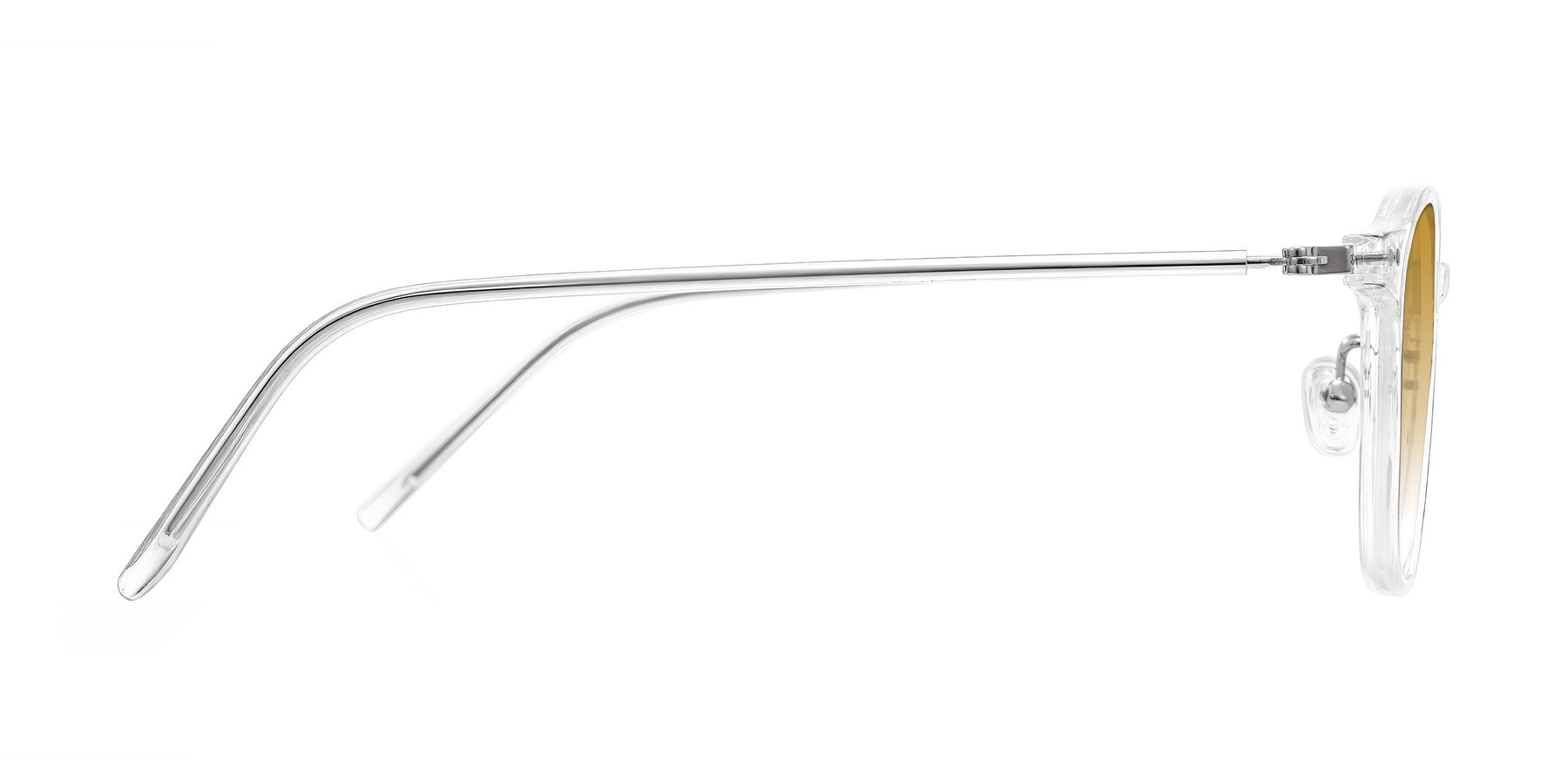 Side of Bicknell in Clear with Champagne Gradient Lenses