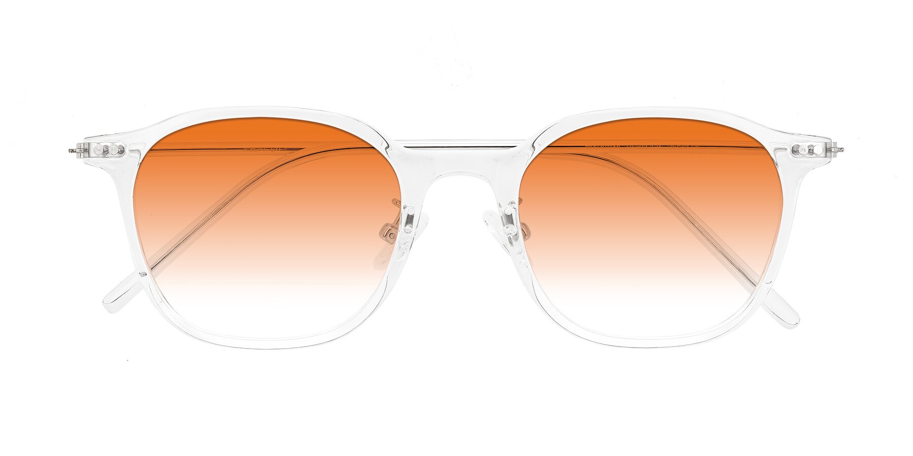 Folded Front of Bicknell in Clear with Orange Gradient Lenses