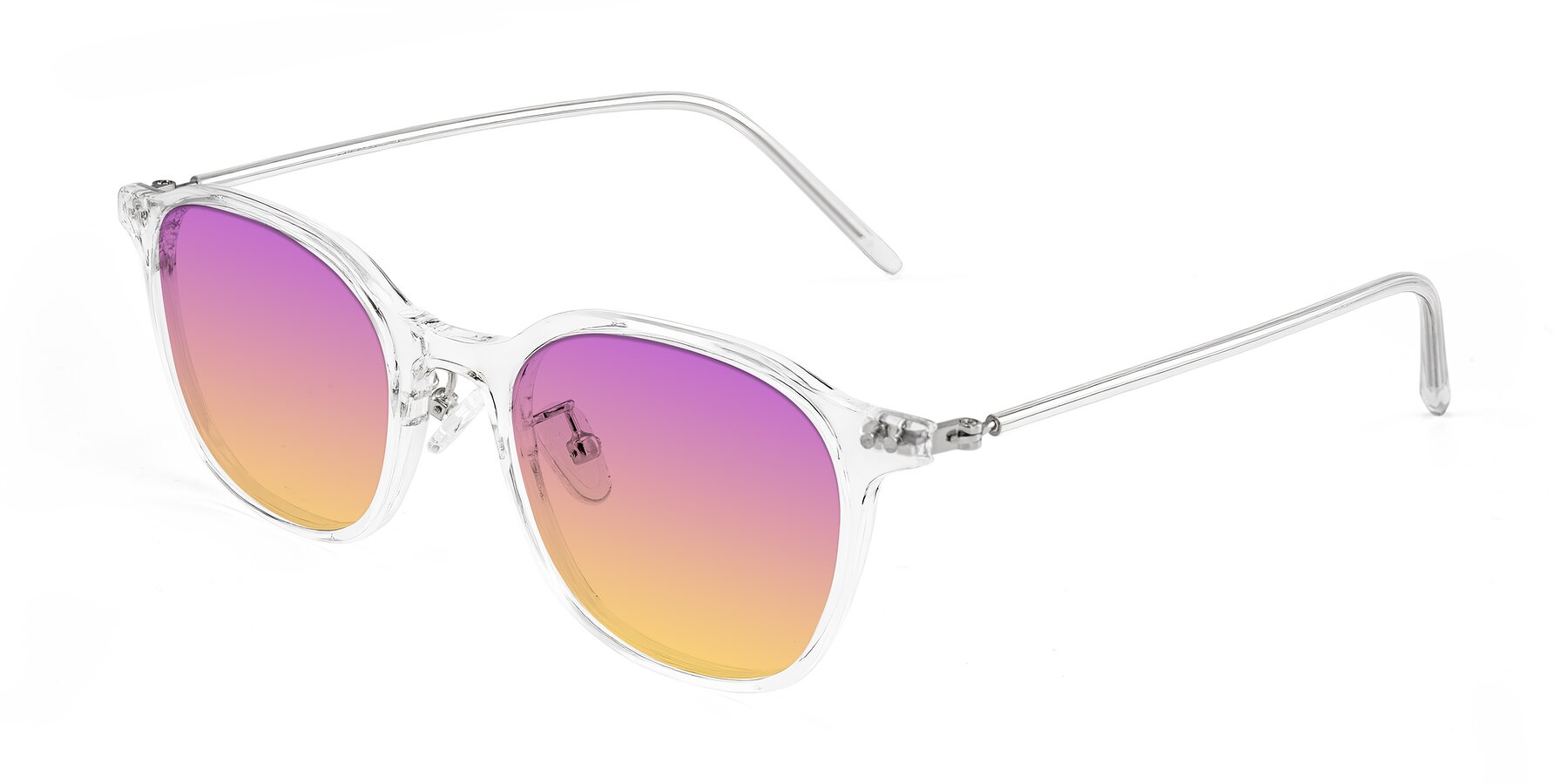 Angle of Bicknell in Clear with Purple / Yellow Gradient Lenses