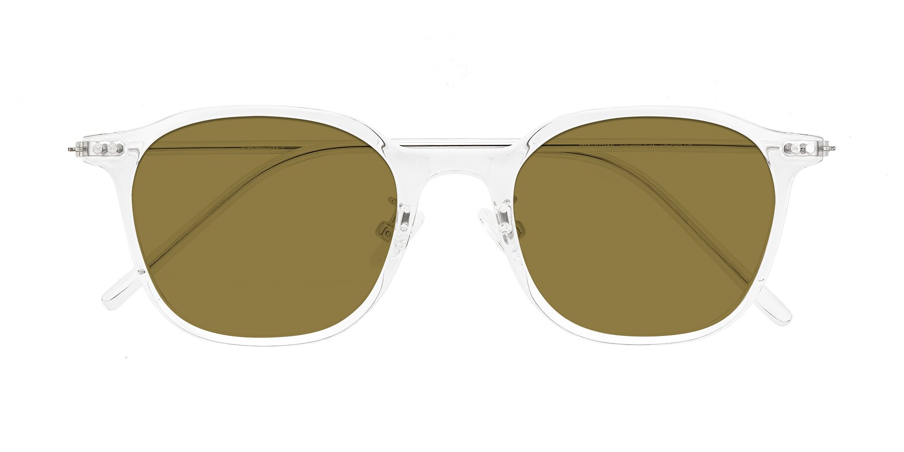 Folded Front of Bicknell in Clear with Brown Polarized Lenses