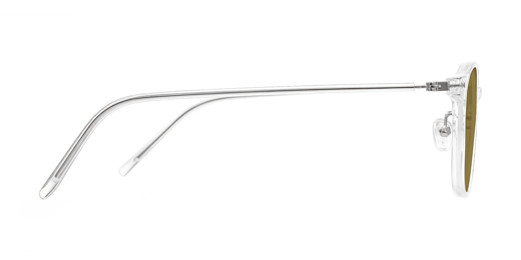 Side of Bicknell in Clear with Brown Polarized Lenses