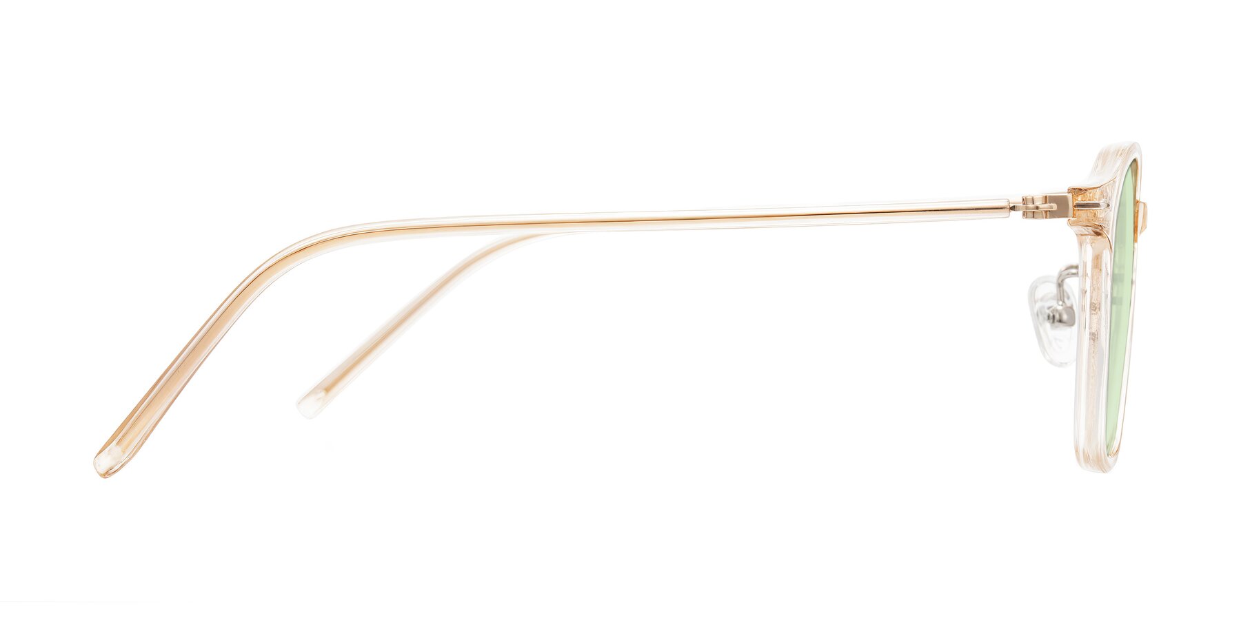 Side of Bicknell in Light Orange with Light Green Tinted Lenses