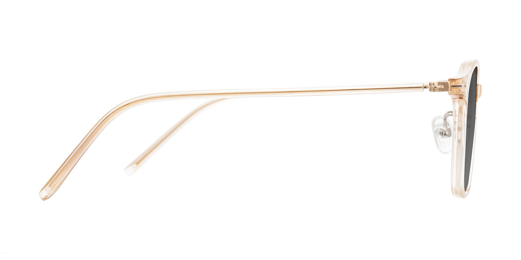 Side of Bicknell in Light Orange with Medium Gray Tinted Lenses