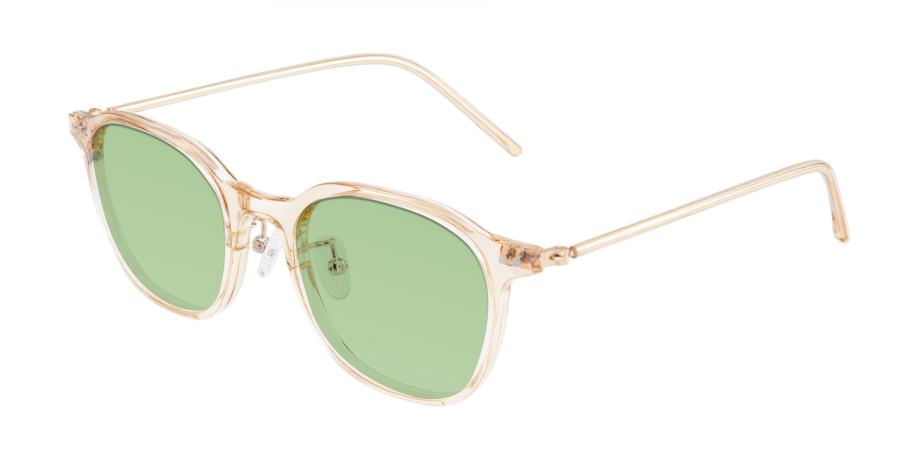 Angle of Bicknell in Light Orange with Medium Green Tinted Lenses