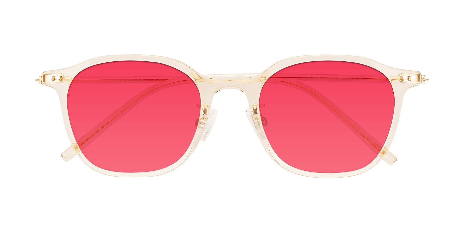 Folded Front of Bicknell in Light Orange with Red Tinted Lenses