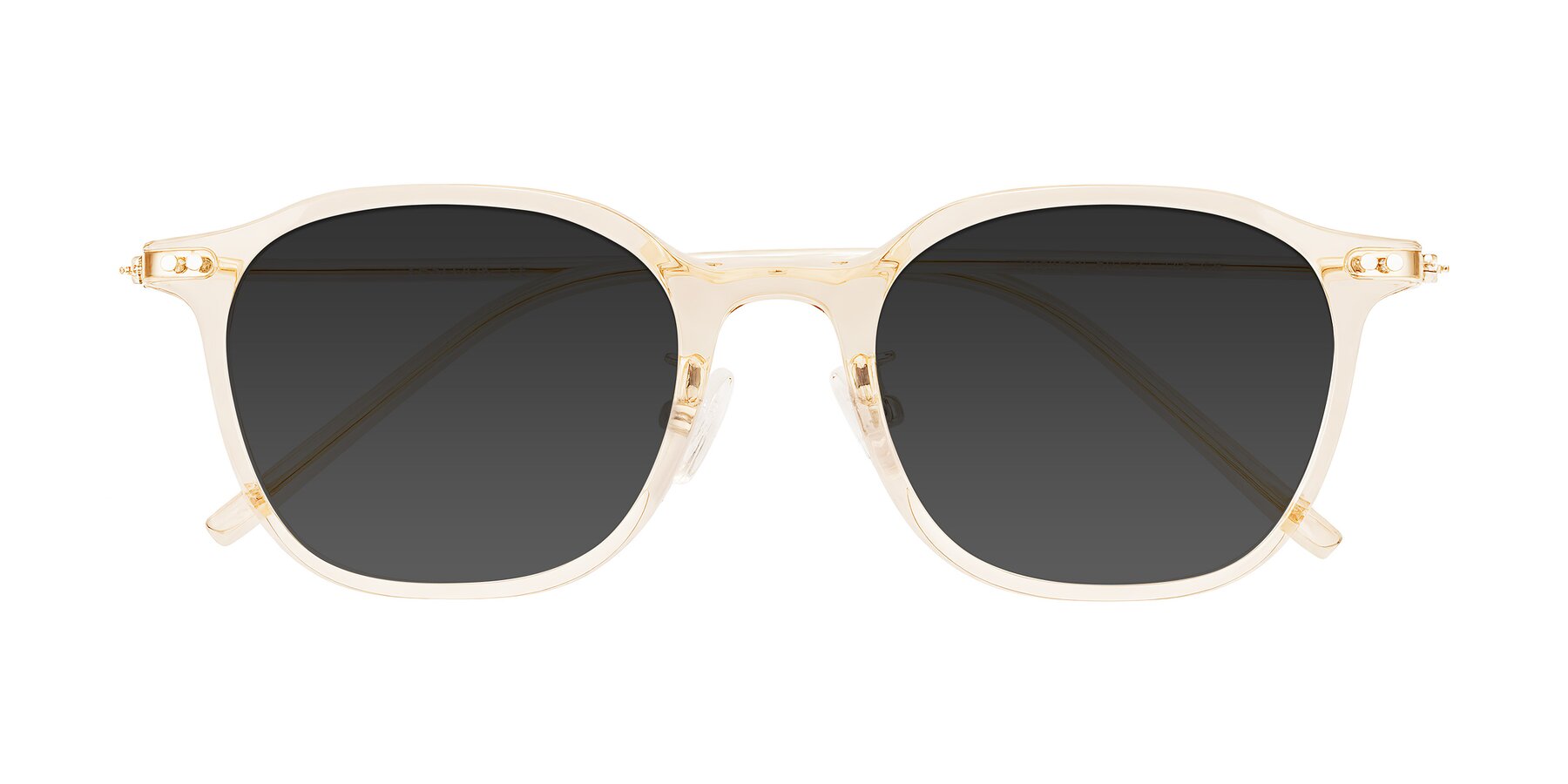 Folded Front of Bicknell in Light Orange with Gray Tinted Lenses