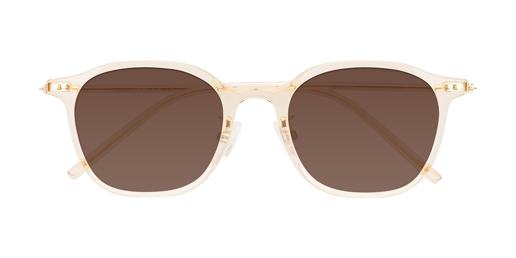 Folded Front of Bicknell in Light Orange with Brown Tinted Lenses