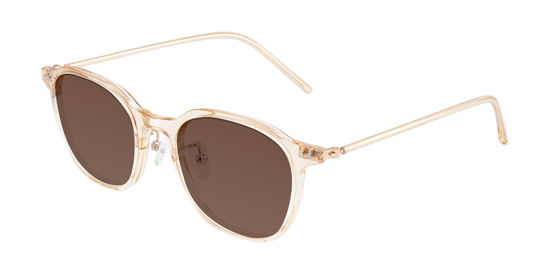 Angle of Bicknell in Light Orange with Brown Tinted Lenses